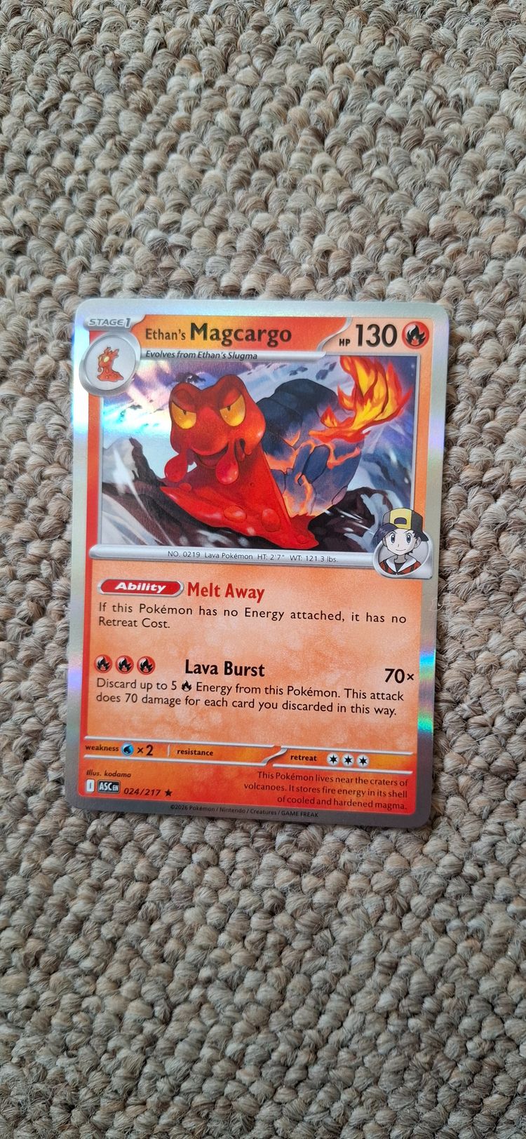 Pokémon Ethan'S Magcargo Pokémon Card product image