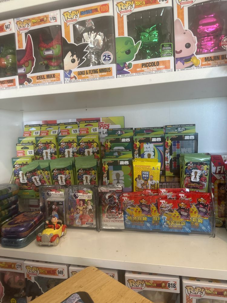 Assorted Collectible Toys And Trading Cards