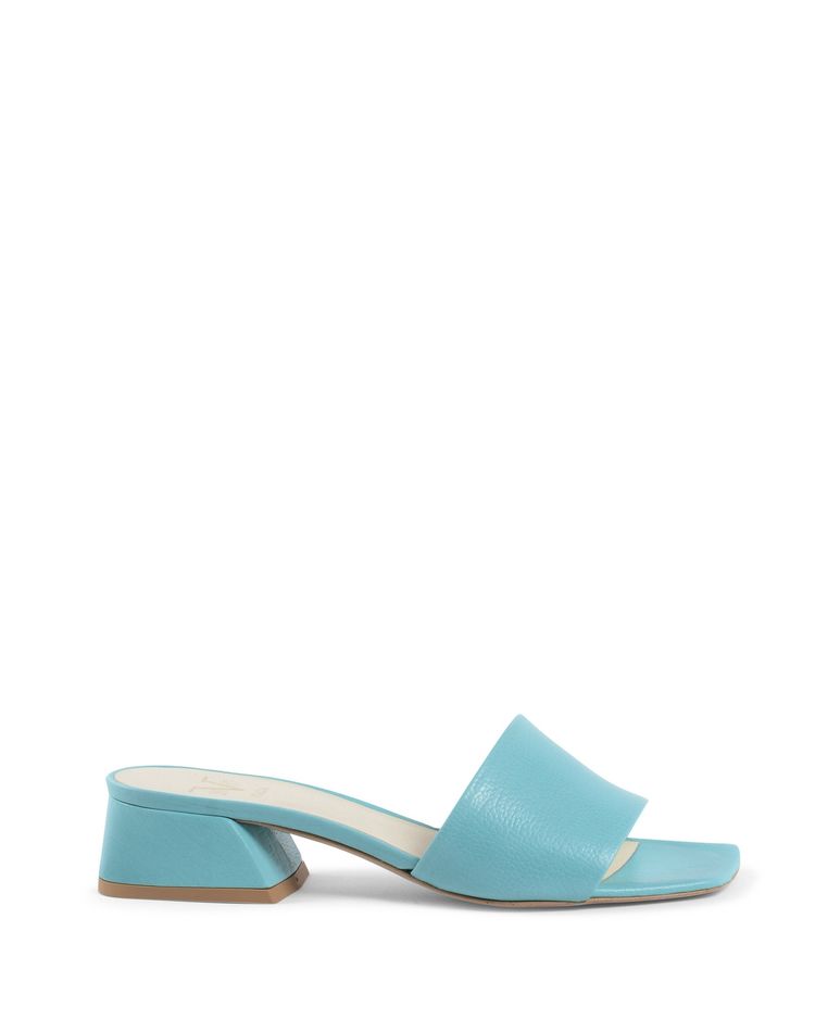 Blue Open-Toe Slide Sandals NEPER VIT. BOT. TURCHESE image 1