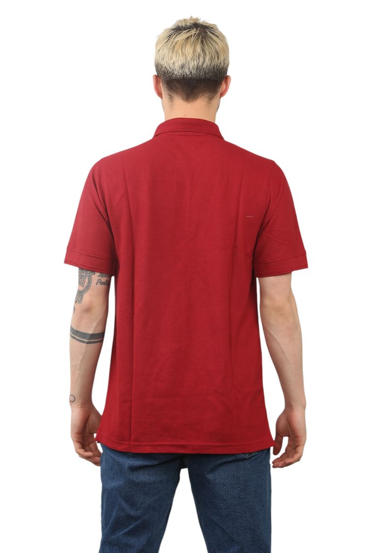  burgundy wine polo shirt image 3
