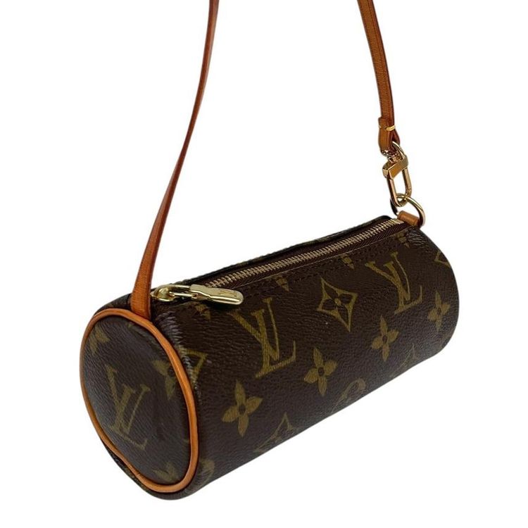 Pre-Loved Louis Vuitton Mini Pochette Papillon Monogram Canvas Bag imagen 7