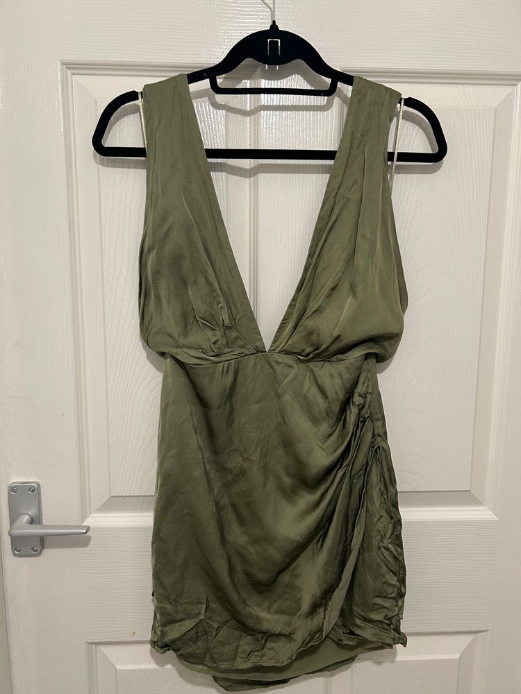 Zara Zara Green Sleeveless Dress product image