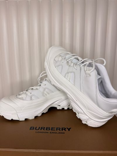 Burberry White Chunky Sneakers
