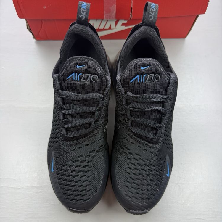 Size 6 - Nike Air Max 270 Black Imperial Blue Dark Grey Trainers CN9575-001 image 5