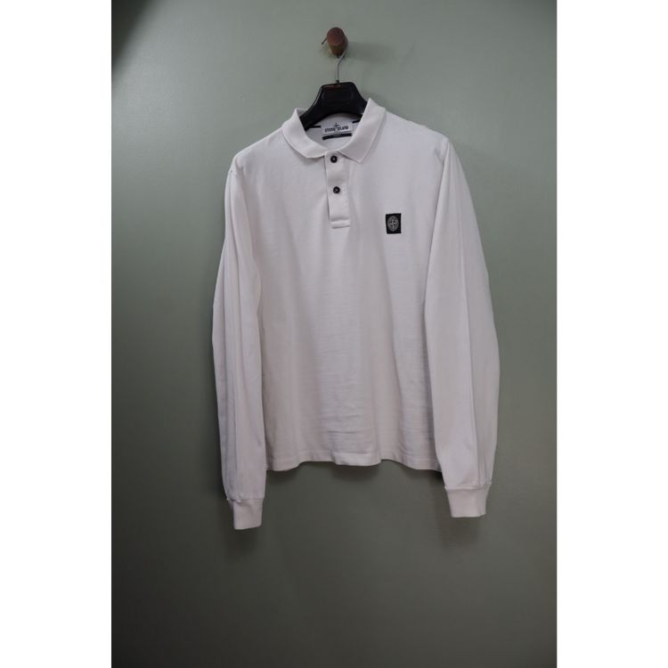Stone Island White Slim Fit Polo