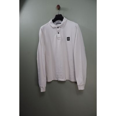 Stone Island White Slim Fit Polo