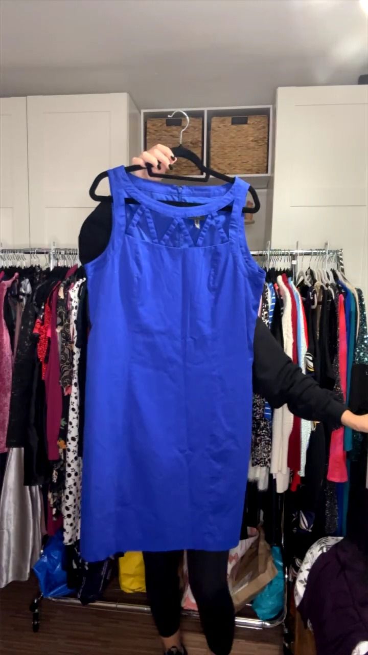 Adrianna Papell adrianna papell blue dress size 18 product image