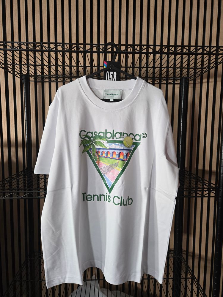 B132 Casablanca Tennis Club Icon White Tee Brand New
