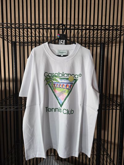 B132 Casablanca Tennis Club Icon White Tee Brand New