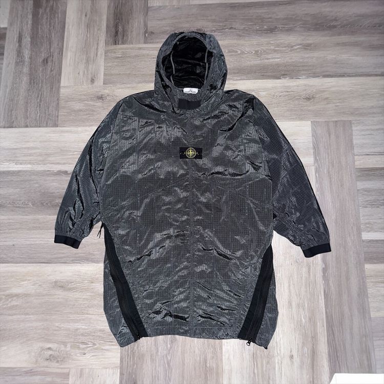 Stone Island Grey Nylon Metal Jacquard Jacket