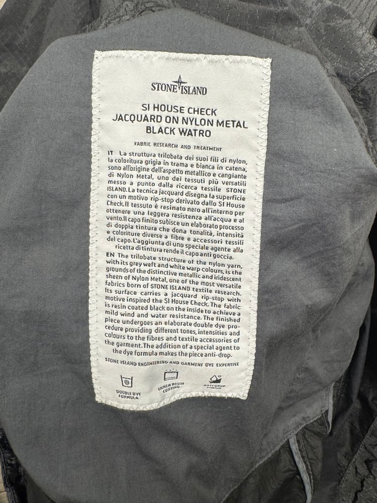 Stone Island Grey Nylon Metal Jacquard Jacket 4