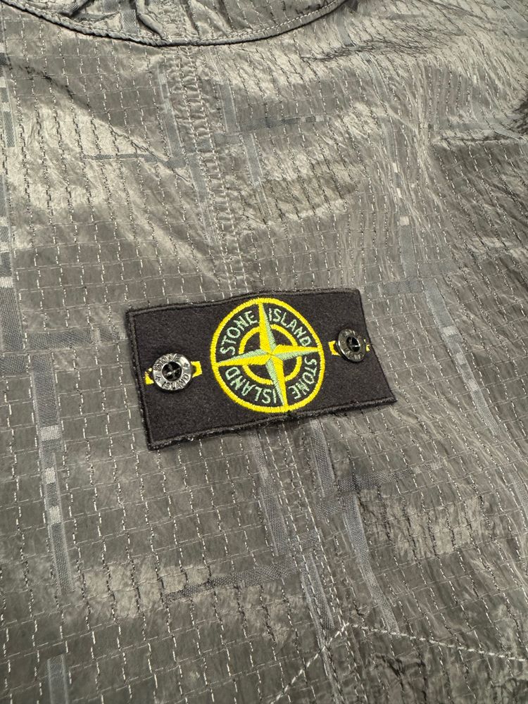 Stone Island Grey Nylon Metal Jacquard Jacket 2