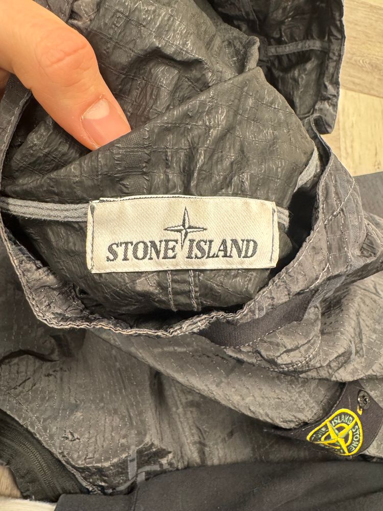 Stone Island Grey Nylon Metal Jacquard Jacket 3