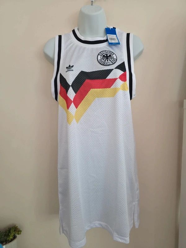 Adidas Originals Germany 1990 Retro Mesh Tank Dress UK 8 BNWT image 1