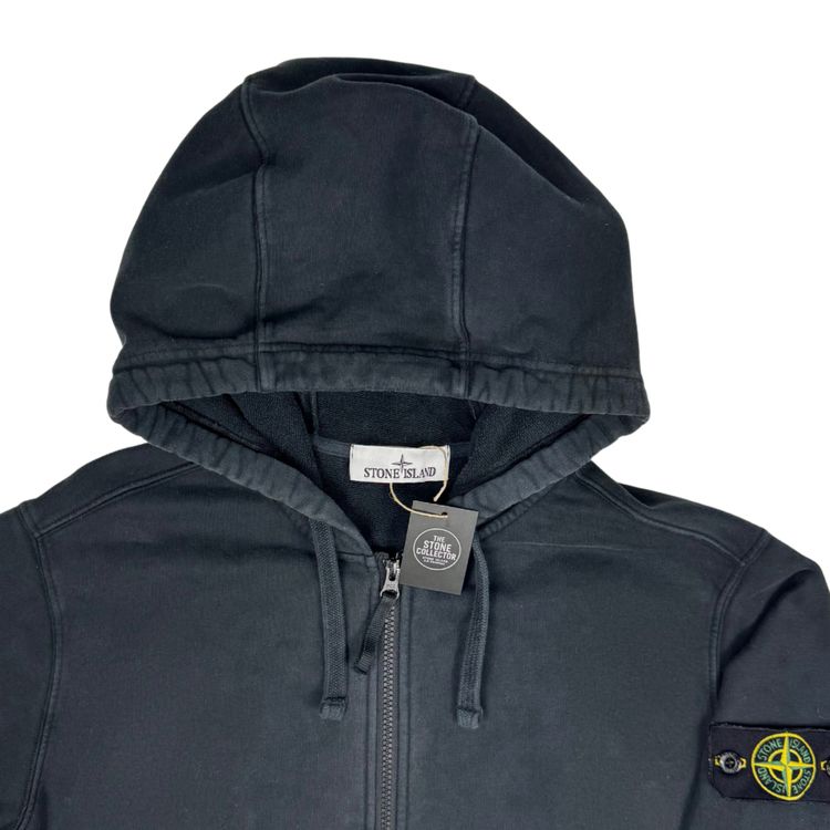 Sudadera con capucha y cremallera Stone Island negro - talla L obraz 2