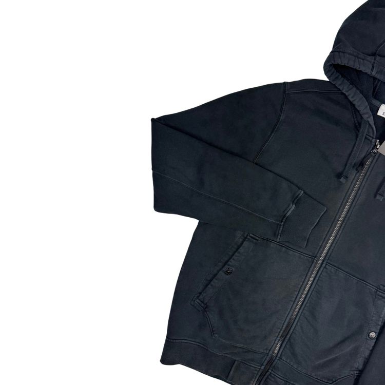 Sudadera con capucha y cremallera Stone Island negro - talla L obraz 4