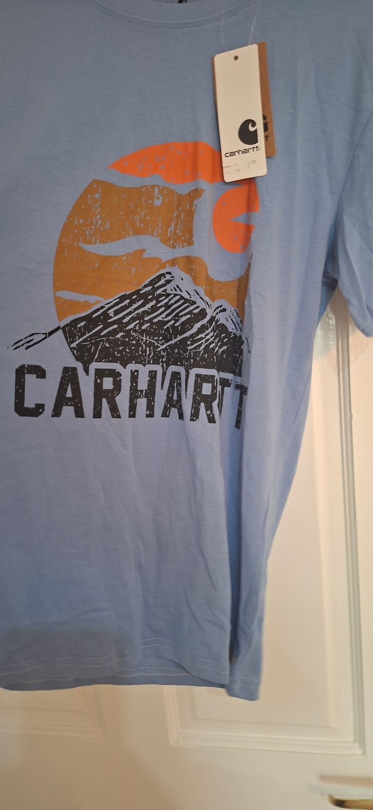 Carhartt Blue Graphic T-Shirt size S imagen 2