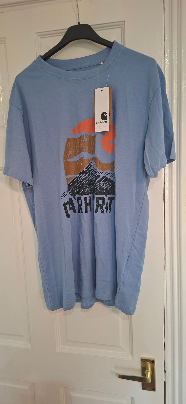 Carhartt Blue Graphic T-Shirt size S