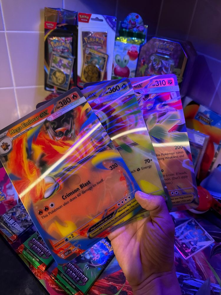 Mega ex Pokemon Trading Cards bundle  image 1
