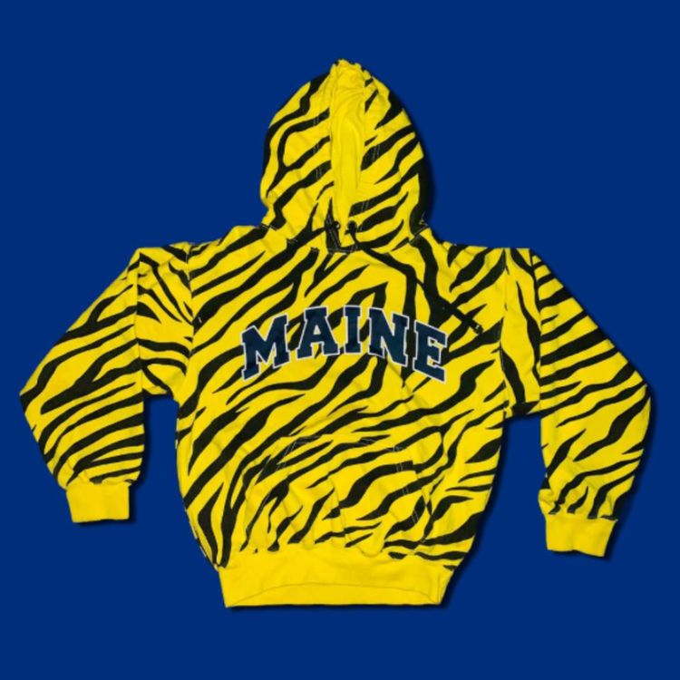 Other * VINTAGE MAINE TIGER PRINT HOODIE * product image