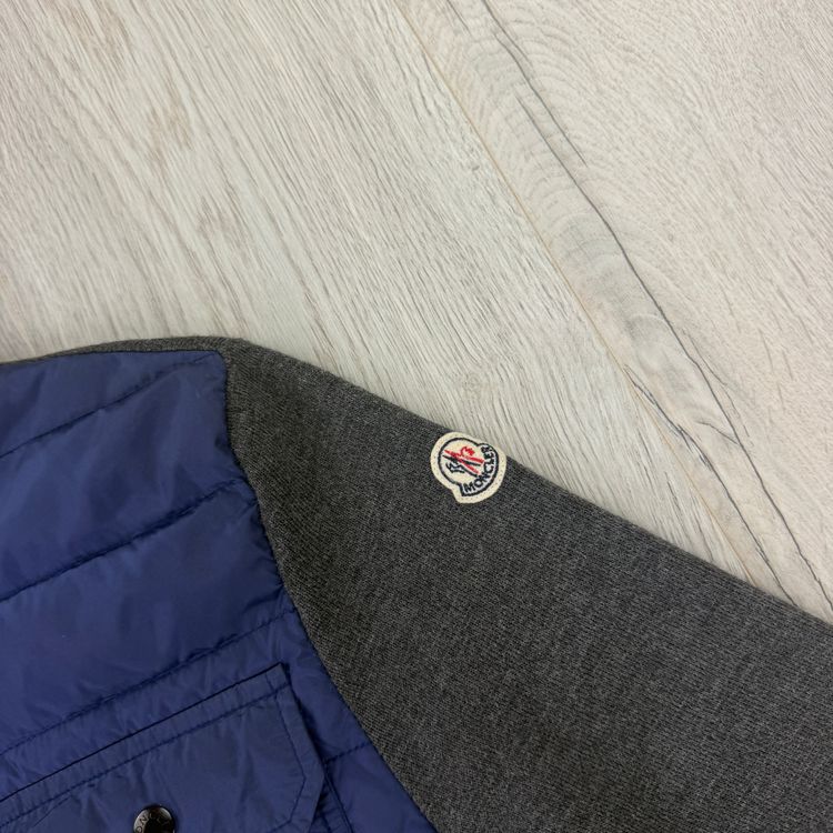 Moncler Men’s Blue Zip-up Tricot Cardigan - Small imagen 3