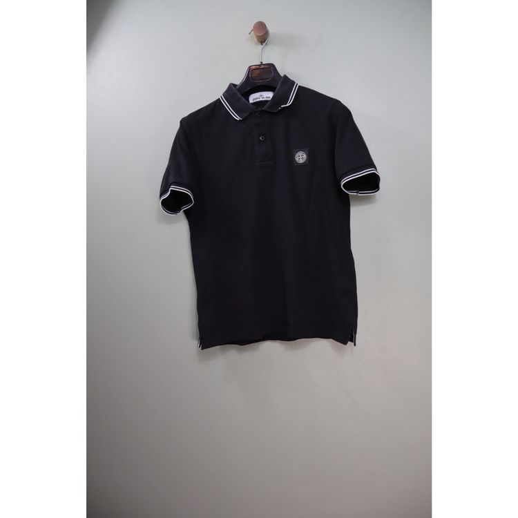 Stone Island Black Slim Fit Polo