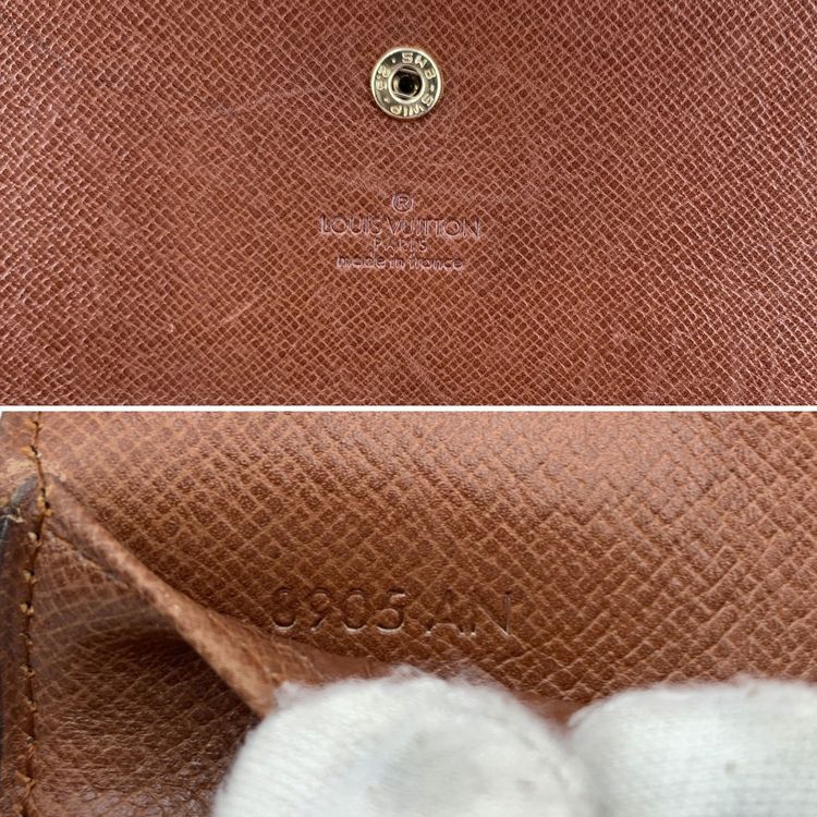 Louis Vuitton Vintage Brown Monogram Canvas Pochette Passport Holder Wallet image 6