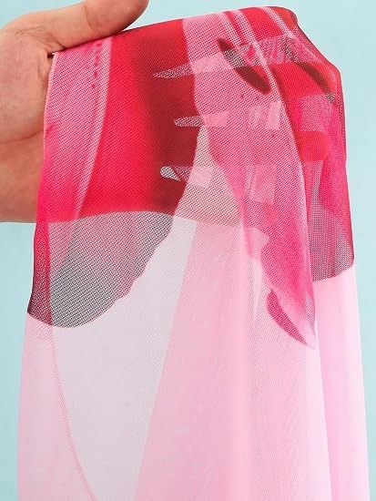 Pink Floral Bikini Set With Matching Sarong obraz 3