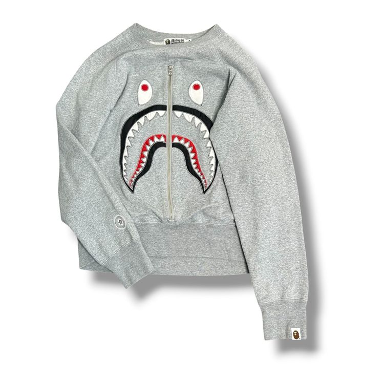 A Bathing Ape Sweatshirt Grey Medium image 5