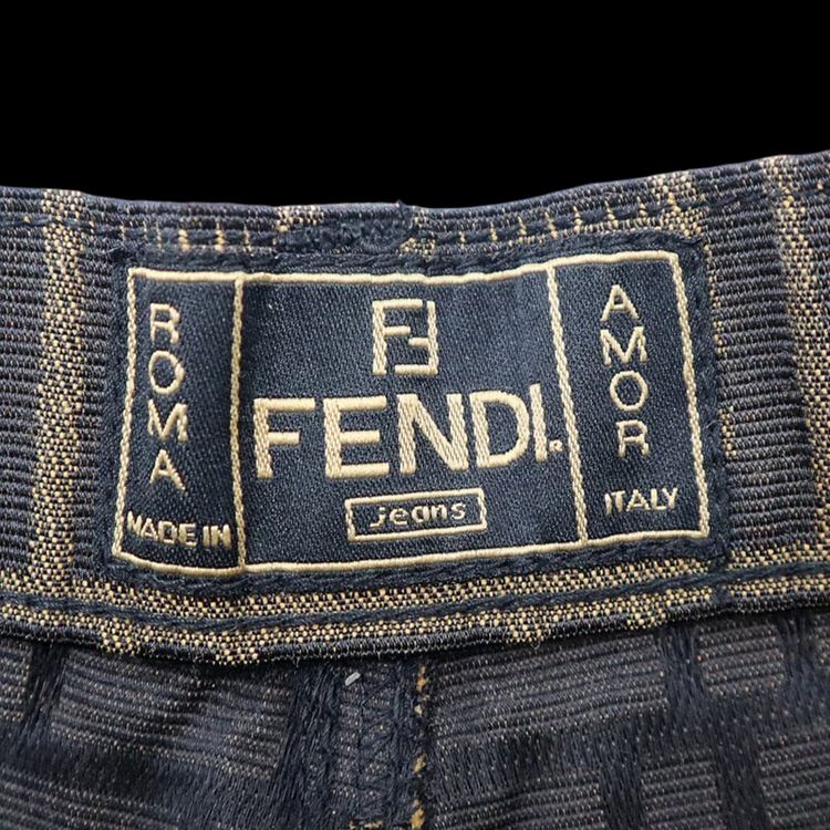 Fendi Zucca Logo Brown Monogram 90s Mini Shorts image 5