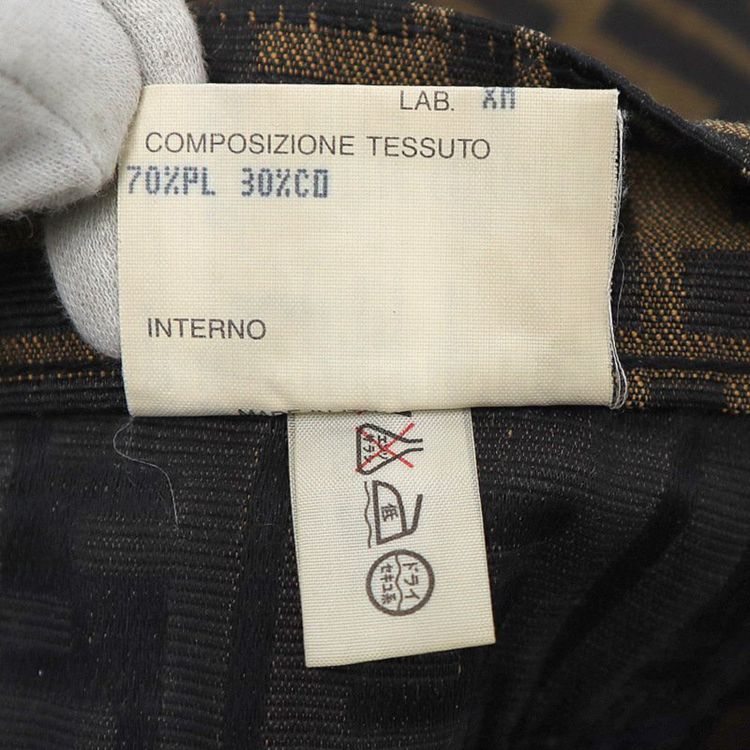 Fendi Zucca Logo Brown Monogram 90s Mini Shorts image 8