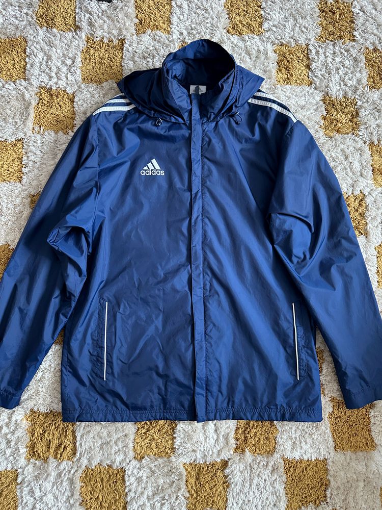 Adidas Adidas Blue Hooded Windbreaker Jacket product image