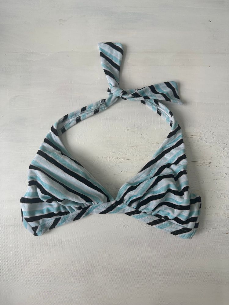 sailor drop | small blue striped bikini style top 4