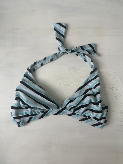 sailor drop | small blue striped bikini style top 4