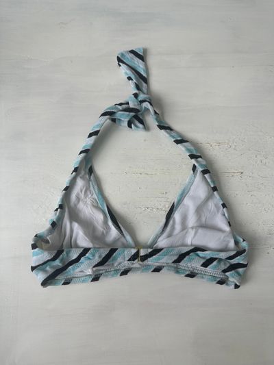 sailor drop | small blue striped bikini style top 2
