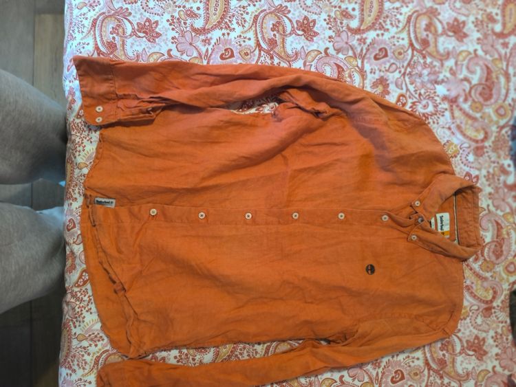 Timberland Orange Long Sleeve Shirt