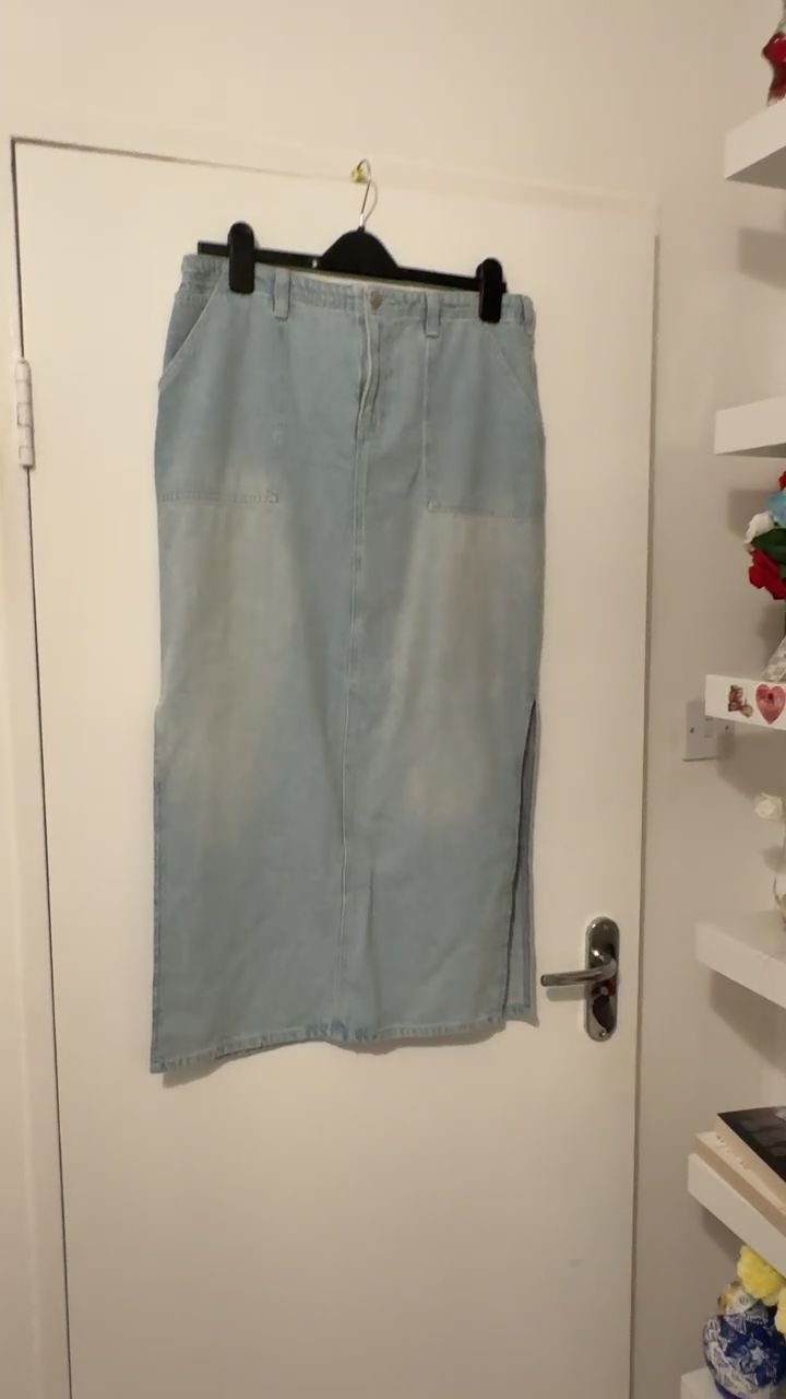 Asos Denim Maxi Skirt obraz 1