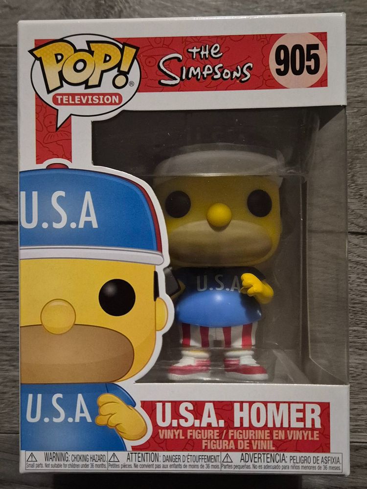 Funko Pop! The Simpsons U.S.A. Homer Vinyl Figure