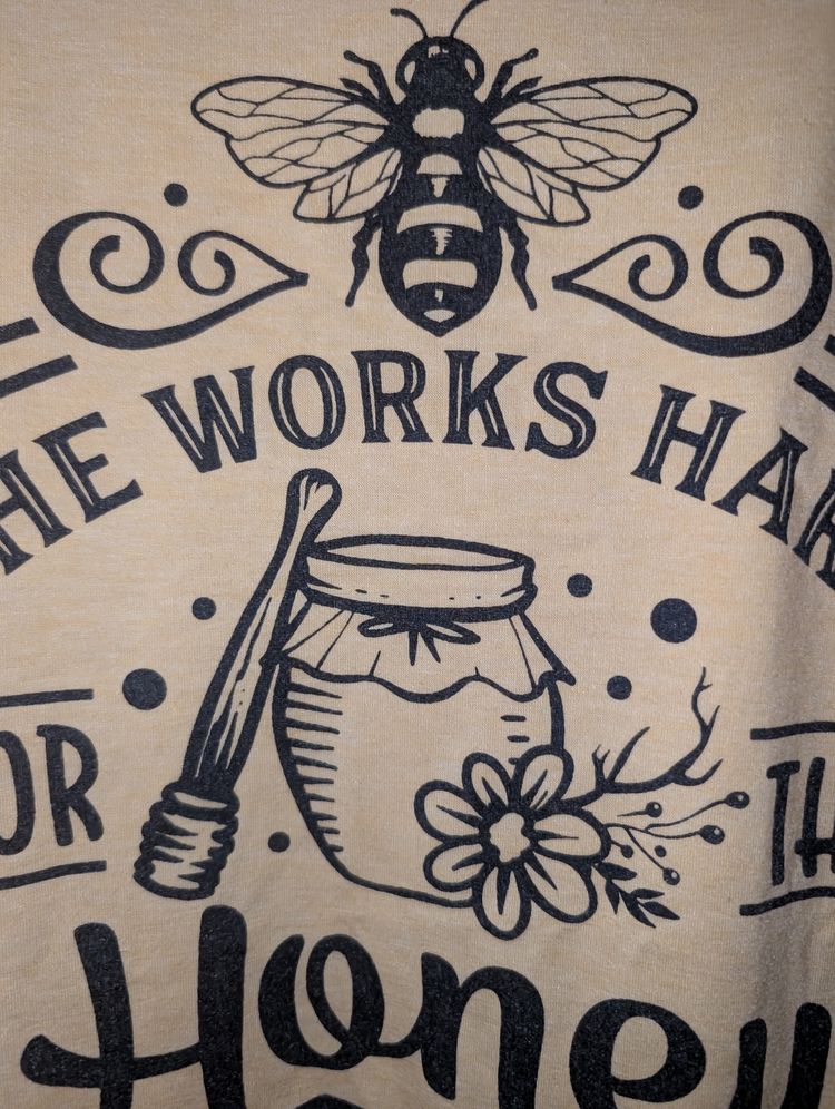 Yellow Sleeveless Top With Honey Bee Graphic 2