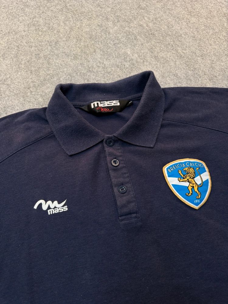 Polo Mass Brescia calcio vintage blu marino XL image 3