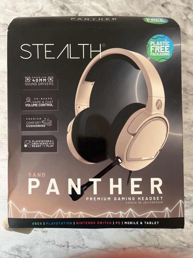 1-ONE Value £25 Stealth Panther Gaming Headset - Sand Used product image