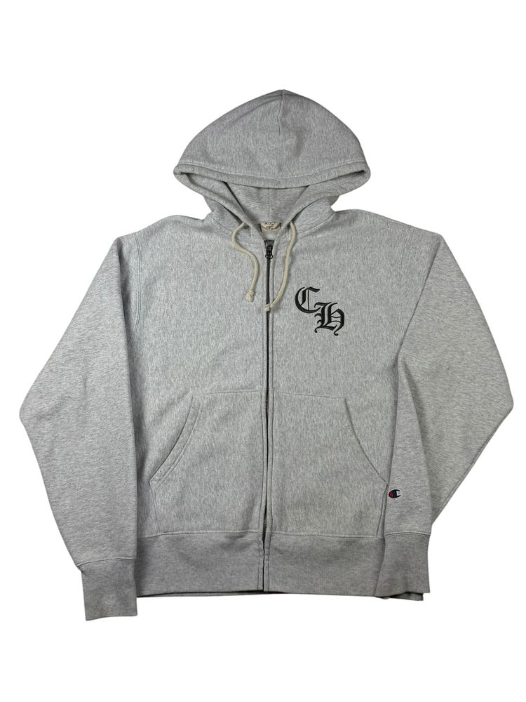 Champion UO Exclusive Gothic Script zip-up hoodie