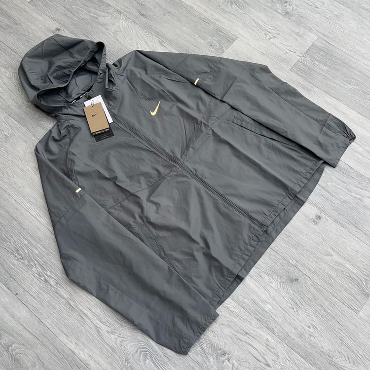 Nike Miler Repel Full Zip Windbreaker Running Jacket - Smoke Grey [DD4746-084] image 2