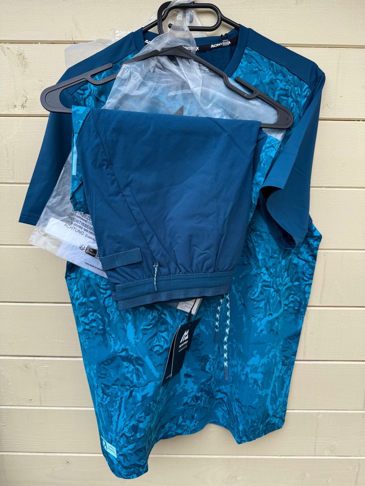 Adidas Blue Sports Shirt And Pants Set M