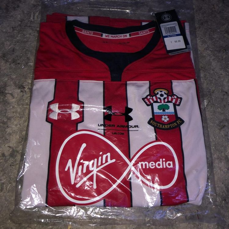 Under Armour Southampton 2018/19 home football shirt BNWT product image