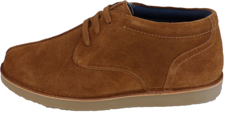 Roamers Tan Center Seam Retro Real Suede Desert Boots imagen 5