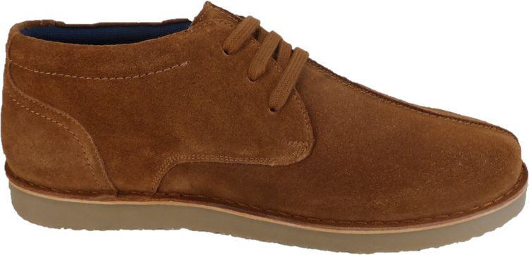 Roamers Tan Center Seam Retro Real Suede Desert Boots imagen 3