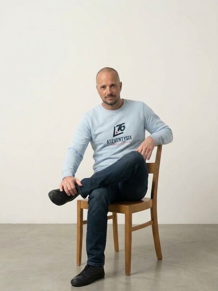Aseventysix Light Blue Sweatshirt image 3