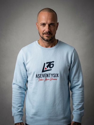Aseventysix Light Blue Sweatshirt