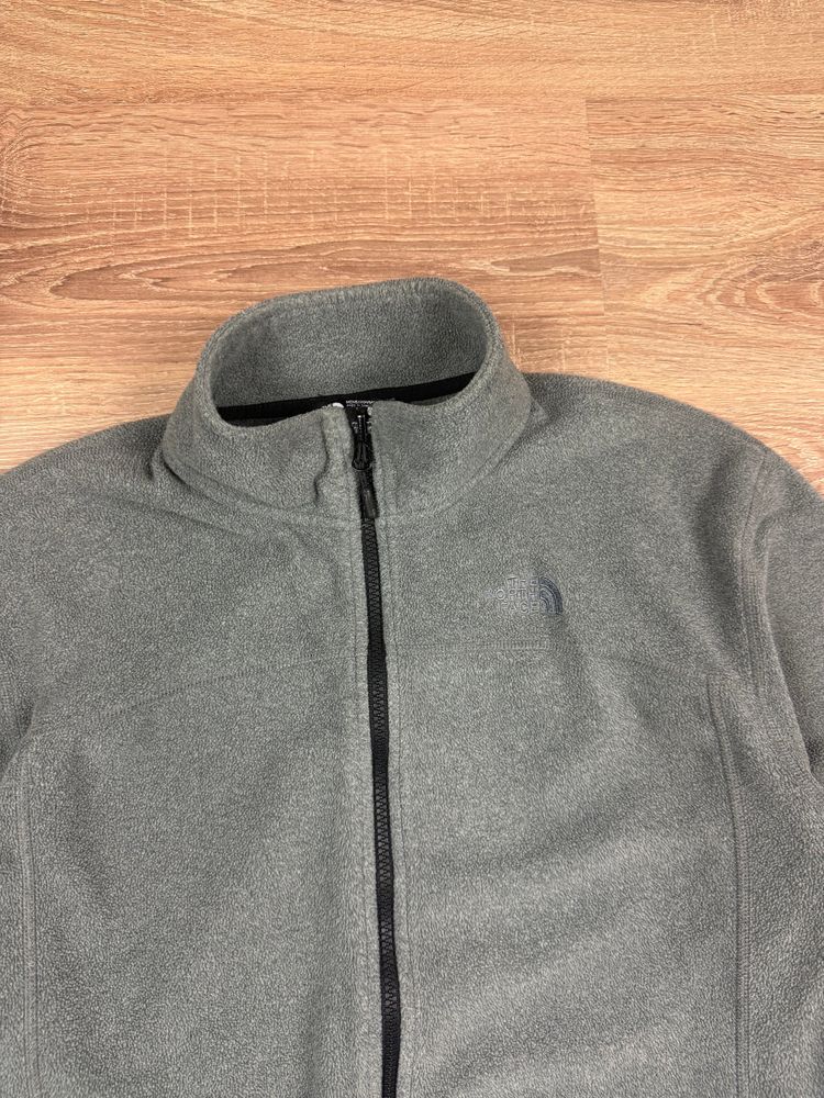 Grey The North Face Polartec Fleece Zip Up (L) image 2